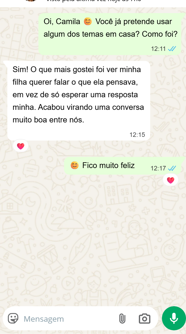 Depoimento de Camila sobre o Pequenos Pensadores da Fé